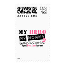 Breast Cancer HERO My Mommy Postage Stamps