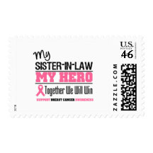 Breast Cancer Hero Sister-in-Law Stamp