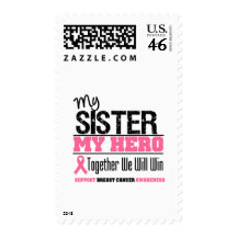 Breast Cancer Hero Sister Stamp