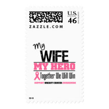 Breast Cancer Hero Wife Postage