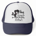 Breast Cancer Hey You Picked The Wrong Bitch hats