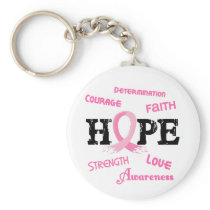 Breast Cancer HOPE 7.1 Keychains