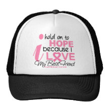 Breast Cancer Hope for My Best Friend Hats