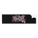 Breast Cancer Hope Garden Ribbon bumper stickers
