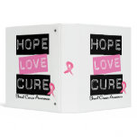 Breast Cancer Hope Love Cure Binder