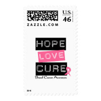 Breast Cancer Hope Love Cure Postage Stamp