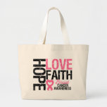 Breast Cancer Hope Love Faith bags