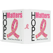 Breast Cancer Hope Matters Jeweled Ribbon Binder by giftsforawareness Breast Cancer Hope Matters Jeweled Ribbon Binder
