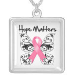 Breast Cancer Hope Matters necklaces