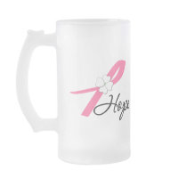 Breast Cancer Hope Ribbon mugs