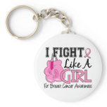 Breast Cancer I Fight Like A Girl 15.5 Key Chain