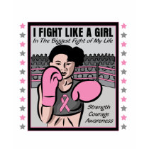 Breast Cancer I Fight Like A Girl Battle t-shirts
