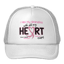 Breast Cancer I Miss My Grandma Mesh Hat