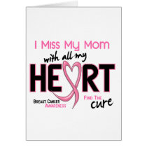 Breast Cancer I Miss My Mom Cards