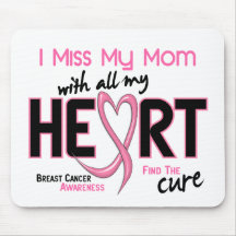 Breast Cancer I Miss My Mom Mouse Mats
