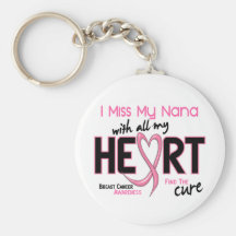 Breast Cancer I Miss My Nana Keychains