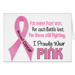 Breast Cancer I Proudly Wear Pink 1 Greeting Cards