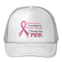 Breast Cancer I Proudly Wear Pink 1 Mesh Hats