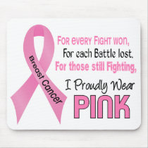 Breast Cancer I Proudly Wear Pink 1 Mouse Pads