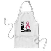 Breast Cancer I Wear Pink For All Warriors Aprons