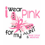 Breast Cancer I WEAR PINK FOR MY AUNT 45 T Shirt