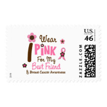 Breast Cancer I Wear Pink For My Best Friend 12 Postage