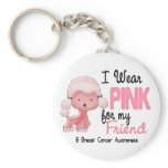 Breast Cancer I Wear Pink For My Friend 47 Key Chain