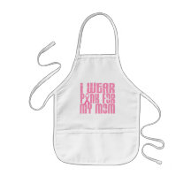 BREAST CANCER I Wear Pink For My Mom 16 Apron