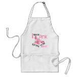 Breast Cancer I WEAR PINK FOR MY MOM 45 Apron