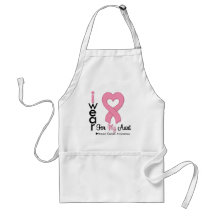 Breast Cancer I Wear Pink Ribbon For My Aunt Aprons