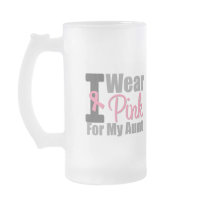 Breast Cancer I Wear Pink Ribbon For My Aunt Coffee Mug