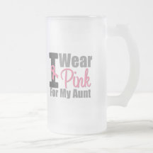 Breast Cancer I Wear Pink Ribbon For My Aunt Coffee Mug