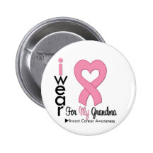 Breast Cancer I Wear Pink Ribbon For My Grandma