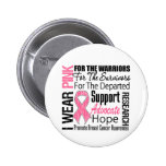 Breast Cancer I Wear Pink Ribbon TRIBUTE buttons