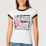 Breast Cancer I Wear Pink Ribbon TRIBUTE T-shirt Breast Cancer I Wear Pink Ribbon TRIBUTE T-shirt