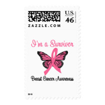 Breast Cancer I'm a Survivor Postage Stamp