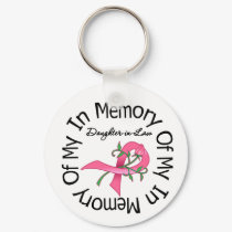Breast Cancer In Memory of My Daughter-in-Law keychains