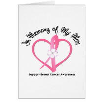 Breast Cancer In Memory of My Mom Cards