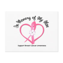 Breast Cancer In Memory of My Mom Post Card