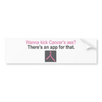 Breast Cancer iPhone App Bumper Stickers