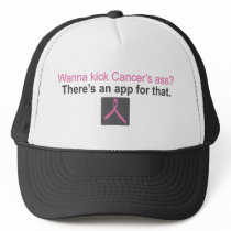 Breast Cancer iPhone App Trucker Hat
