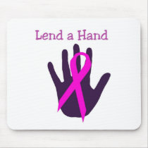 Breast Cancer - Lend a Hand Mouse Pad