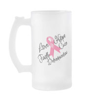 Breast Cancer Love Hope Determination Coffee Mugs