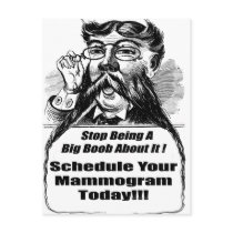 Breast Cancer Mammograms Post Card