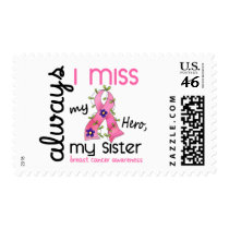 Breast Cancer Miss My Sister 3 postage by awarenessgifts Breast Cancer Miss My Sister 3 postage
