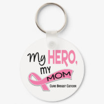 Breast Cancer MY HERO, MY MOM 42 keychains