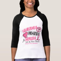 Breast Cancer PEACE, LOVE, A CURE 1 (Best Friend) Tees