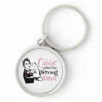 Breast Cancer Picked The Wrong Diva Key Chains