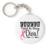 Breast Cancer Picked The Wrong Diva v2 Keychain