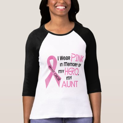Breast Cancer PINK IN MEMORY OF MY AUNT 1 Tee Shirt